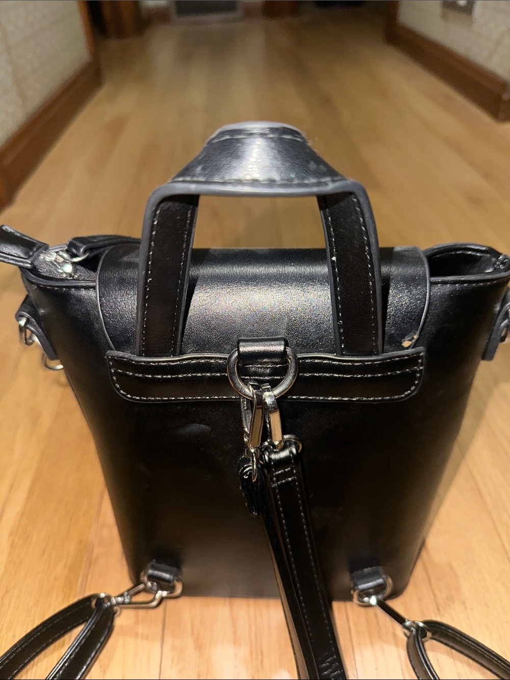 FAUX LEATHER BACKPACK - Picture 3 of 8